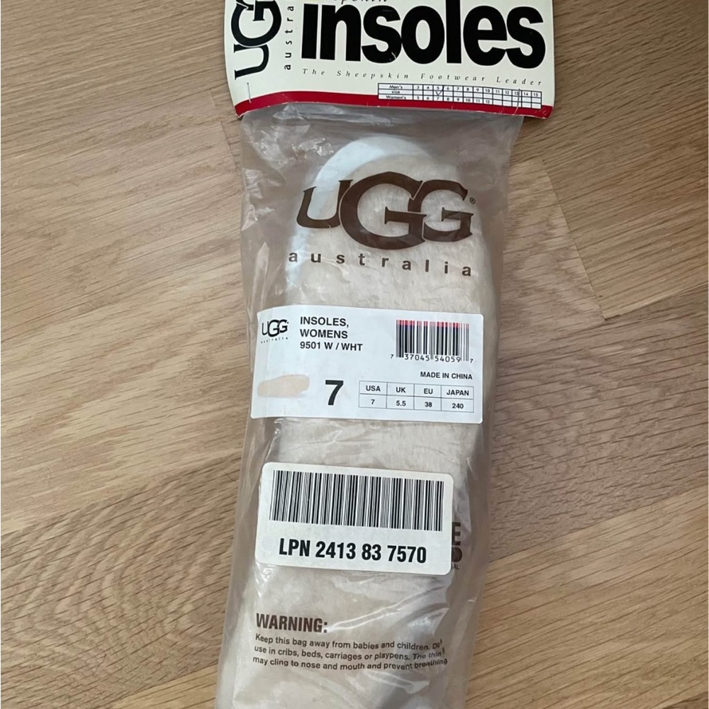 UGG Size 7 Sheepskin Replacement Insole